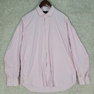 Polo Ralph Lauren Performance Shirt Men's XL Pink Check Button-Up Long Sleeve‎
